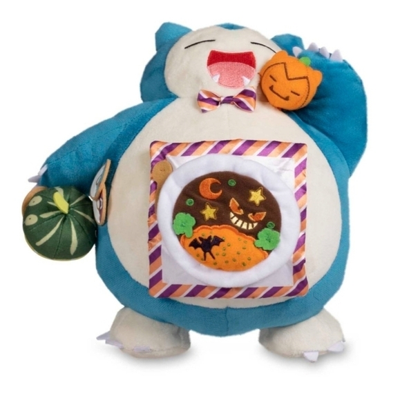 Pokemon Center Snorlax Pumpkin Banquet Celebration Poké Plush